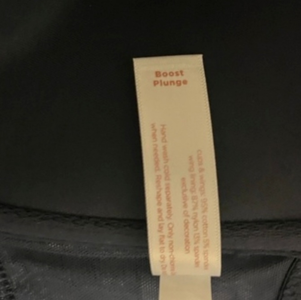 CACIQUE Navy Floral BRA boost/plunge SIZE 40DD underwire BRAND NEW front closure - Picture 7 of 7